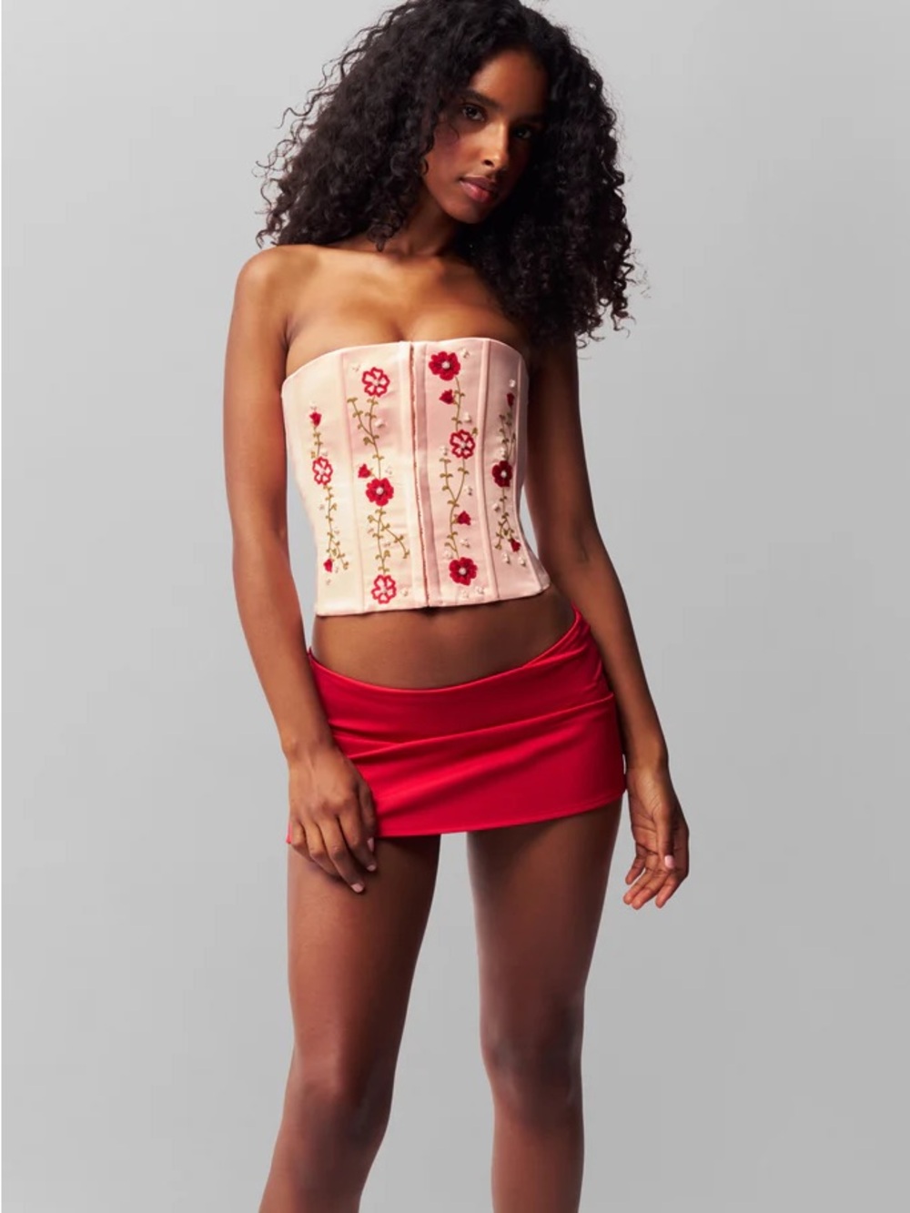 Danielle Guizio Meadows Satin Corset